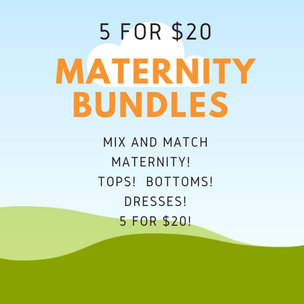 Bundle FIVE items for $20!!!